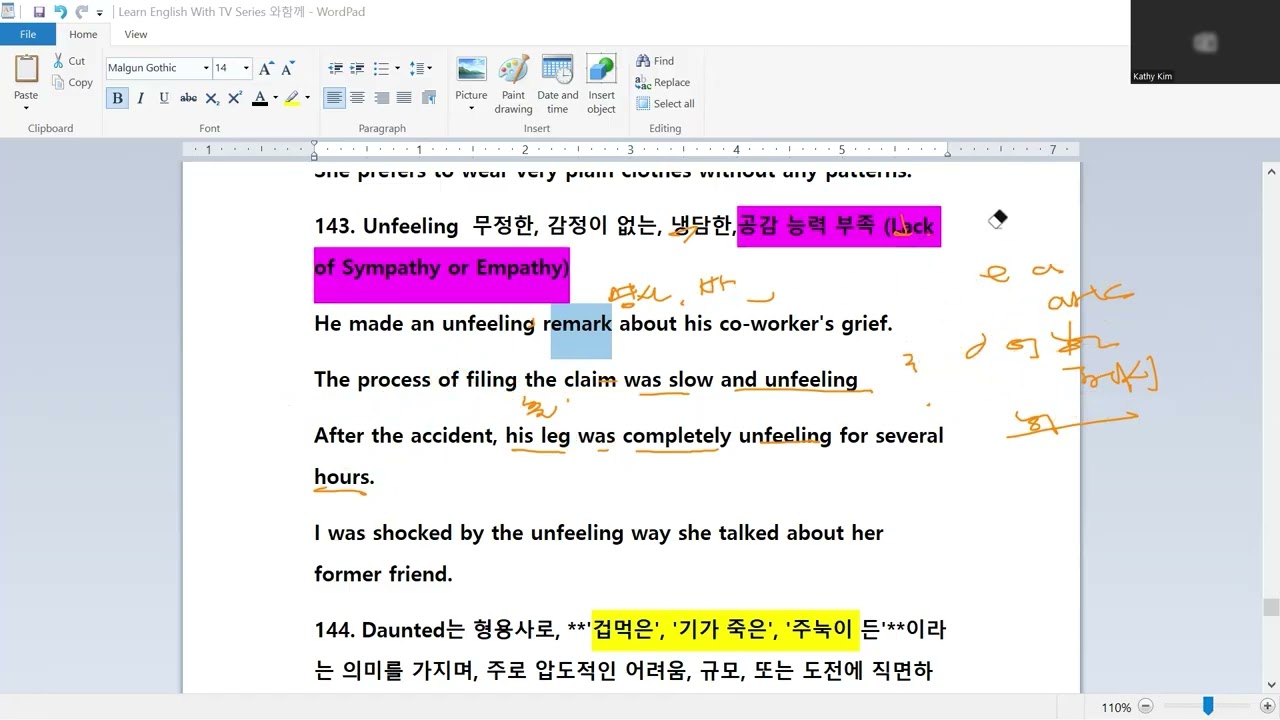 she is plain, unfeeling, daunted, #english #영어회화 #learn #단어외우기 #유용한영어표현 #단어어휘 #단어장 #vocabulary
