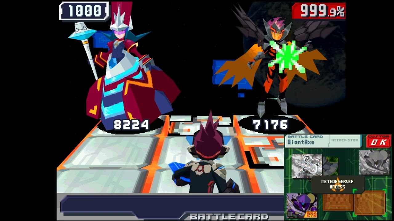 Megaman Starforce 3 Black Ace Vs Queen Virgo & Jack Corvus (Test)