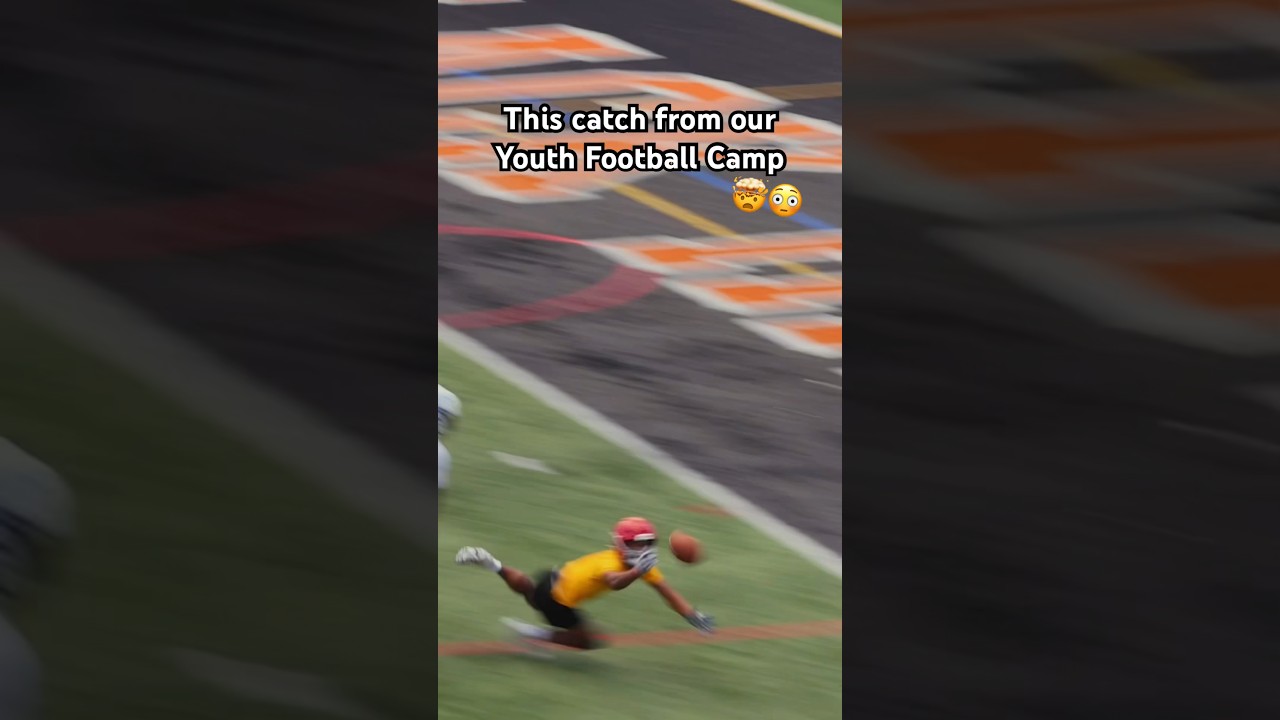 Catch goes crazy 🤯 #youthfootball #steelers #nfl