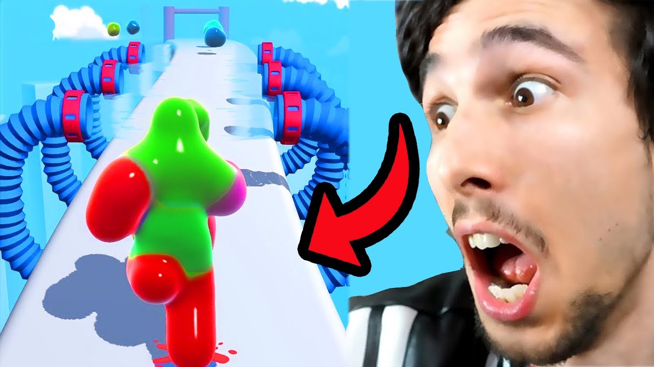 MANGIO LO SLIME PER DIVENTARE GIGANTE su Blob Runner 3D!! ( 3 Giochi a caso)
