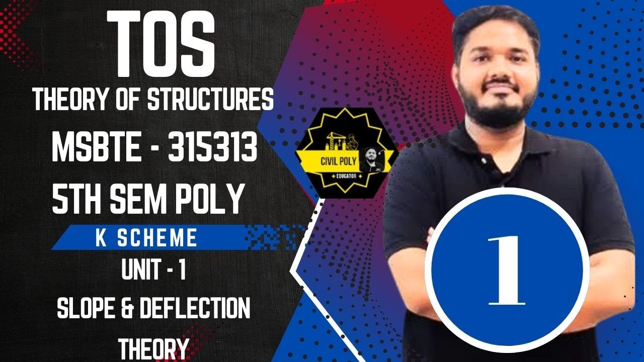 Ch-1 Slope & Deflection | Theory | MSBTE | Theory of structure | SEM5 | TOS | K SCHEME |315313|