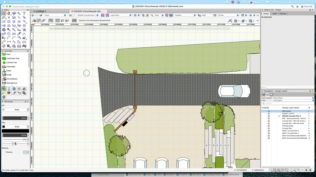 Vectorwork's Hardscape tools - making paving and bricks easy 👌