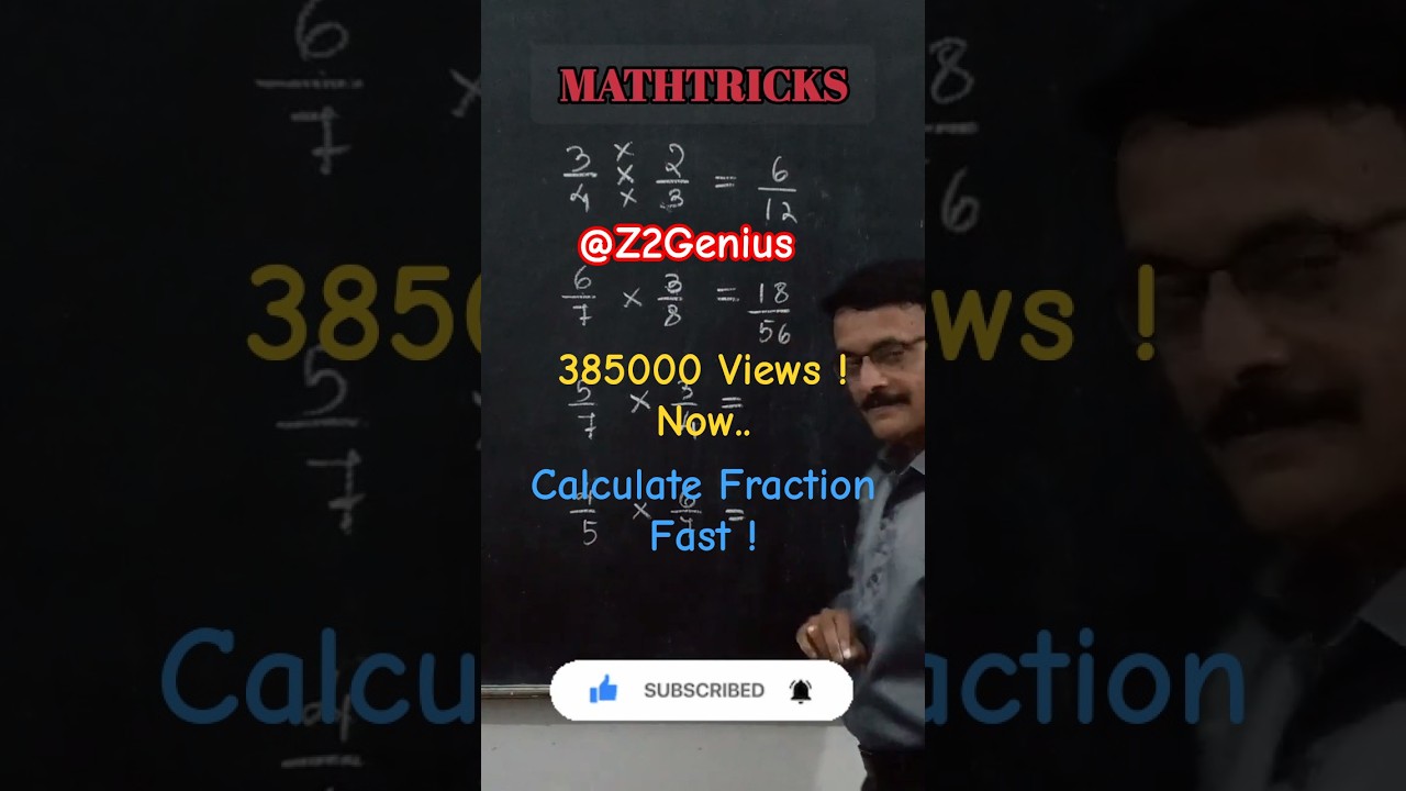 Fast Track Your Math Skills: Calculate Fractions Like a Pro #shorts #shortsfeed
