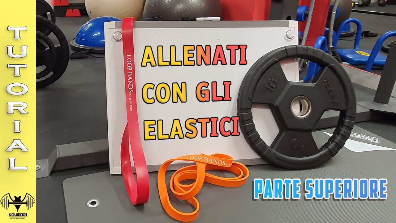 ALLENATI con gli elastici. Tutti gli esercizi per l'UPPER BODY solo con le loop bands