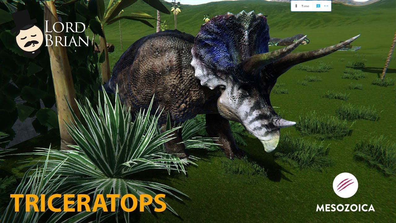 Mesozoica -  Triceratops e Parassauros