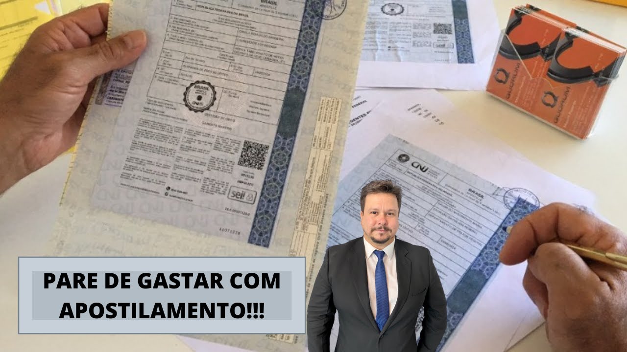 Não gaste mais com apostilamento!
