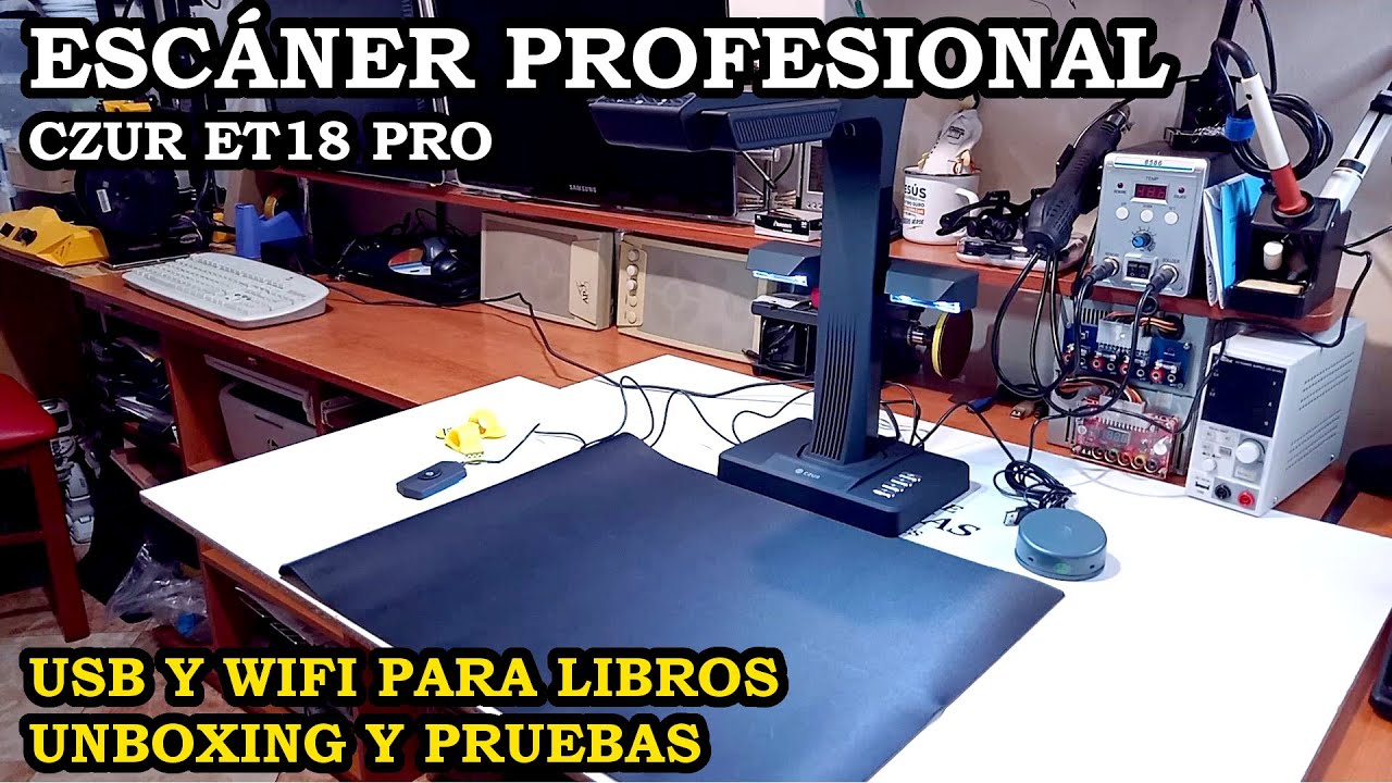 Escáner CZUR ET18 Pro. Con Cable USB y Wifi. Unboxing y Pruebas. 357