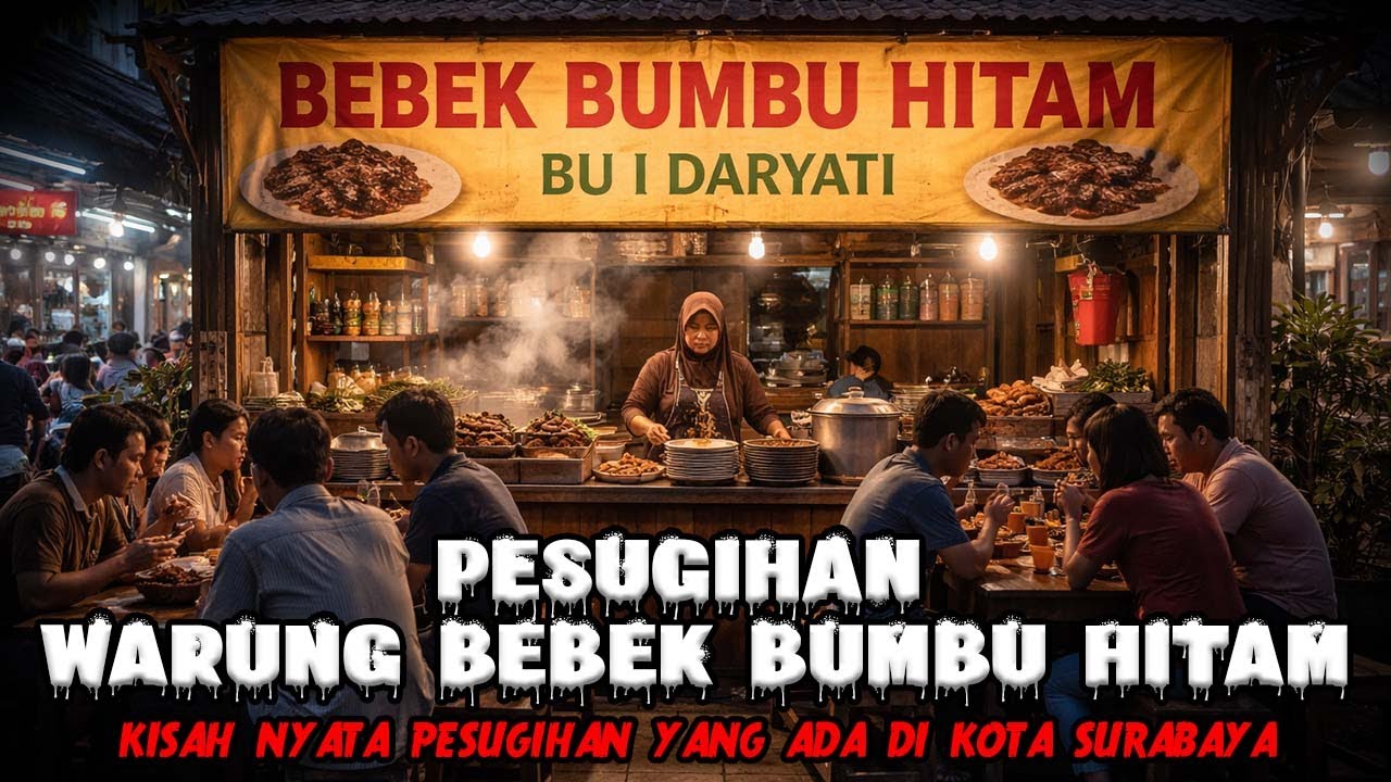 KISAH NYATA PESUGIHAN WARUNG BEBEK BUMBU HITAM BU DARYATI DI SURABAYA