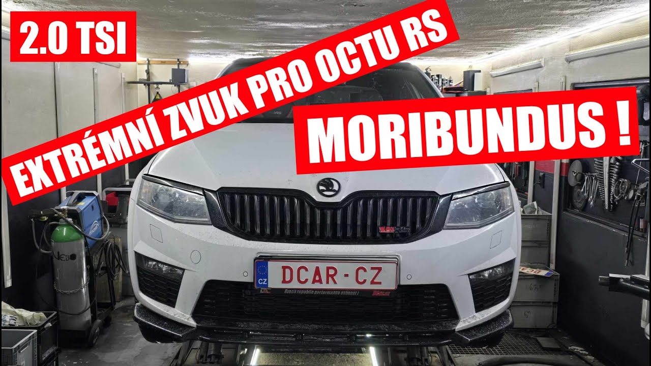Škoda Octavia RS 2.0 TSI - extrémní zakázkový výfuk s přepínáním hlučnosti DCar.cz