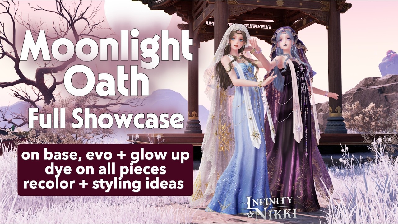 🌙Moonlight Oath🌙- full showcase for the most expensive #infinitynikki shop outfit! 💸