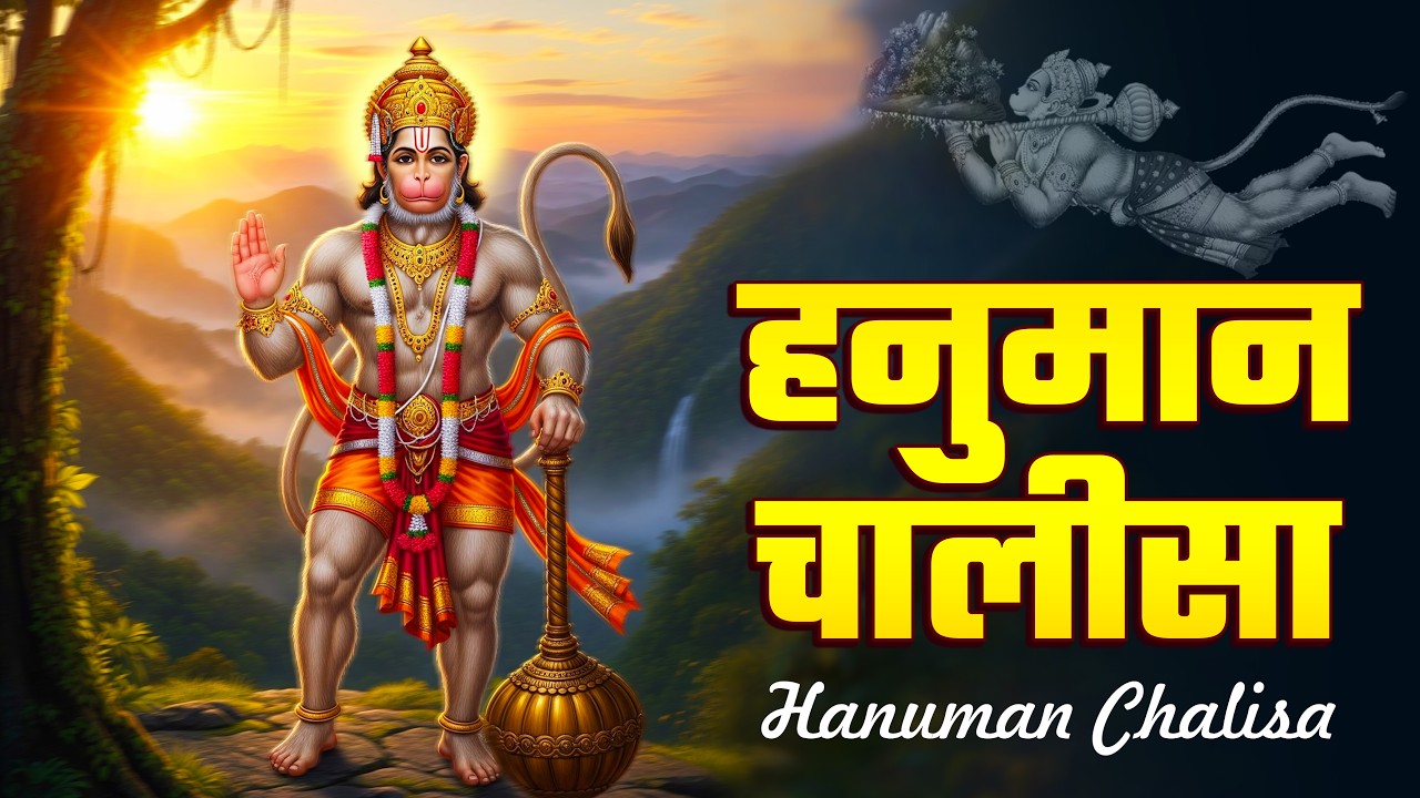 श्री हनुमान चालीसा | Hanuman Chalisa | जय हनुमान ज्ञान गुण सागर | Jai Hanuman Gyan Gun Sagar