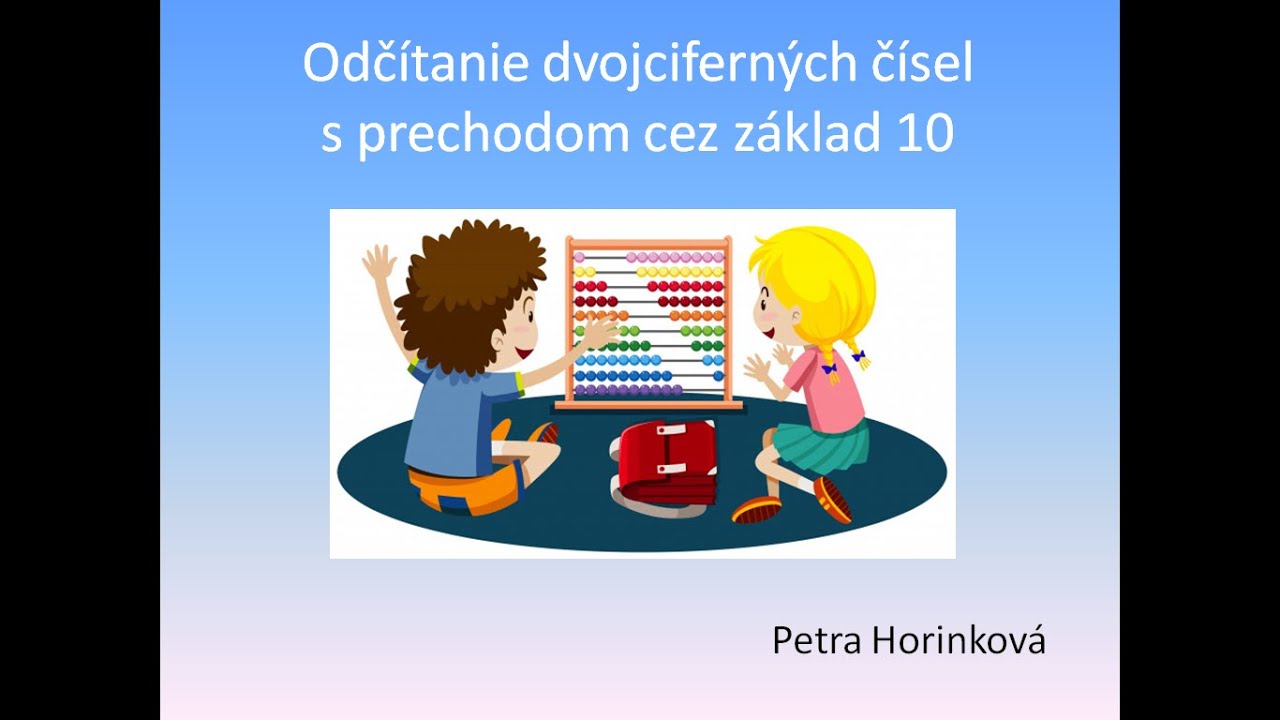 Matematika - 2.ročn&iacute;k Z&Scaron;: Odč&iacute;tanie dvojcifern&yacute;ch č&iacute;sel s prechodom