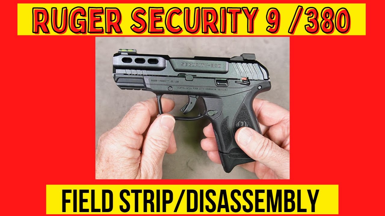 ЛЕГКАЯ разборка и очистка полевого пистолета Ruger Security 380.