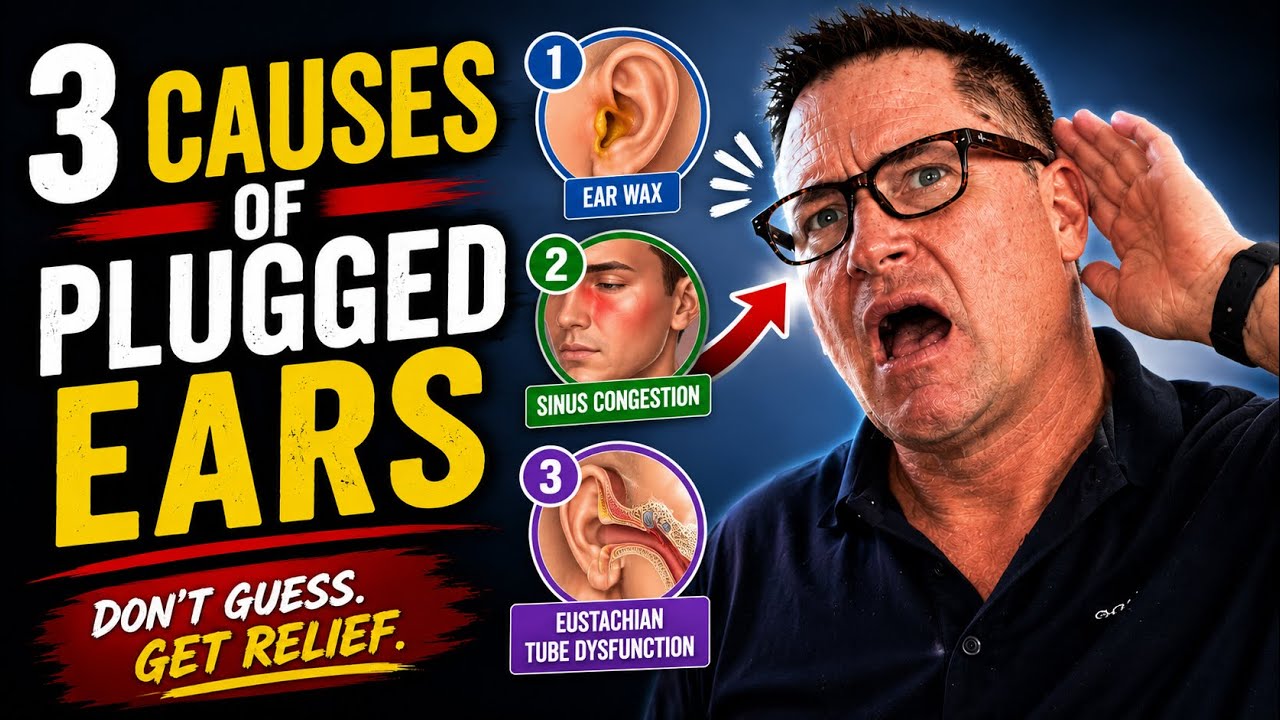Plugged Feeling in your ears? The 3 causes and how to fix it.