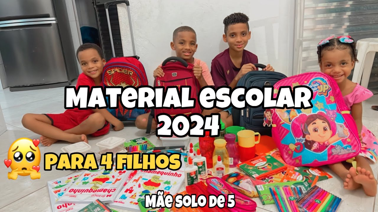 COMPRANDO O MATERIAL ESCOLAR DAS CRIAN&Ccedil;AS 2024😱 EDUCA&Ccedil;&Atilde;O INFANTIL