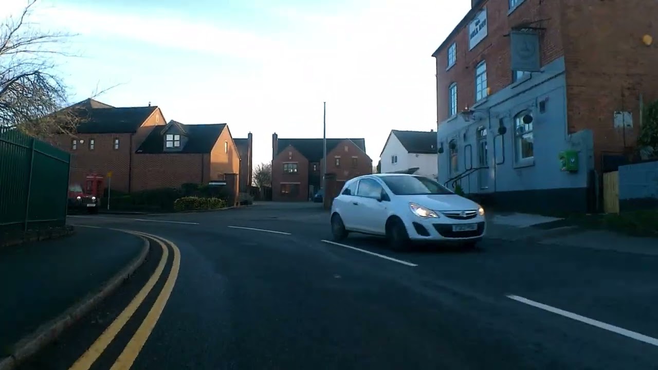 Cycling through Anslow, 10am, January 2026