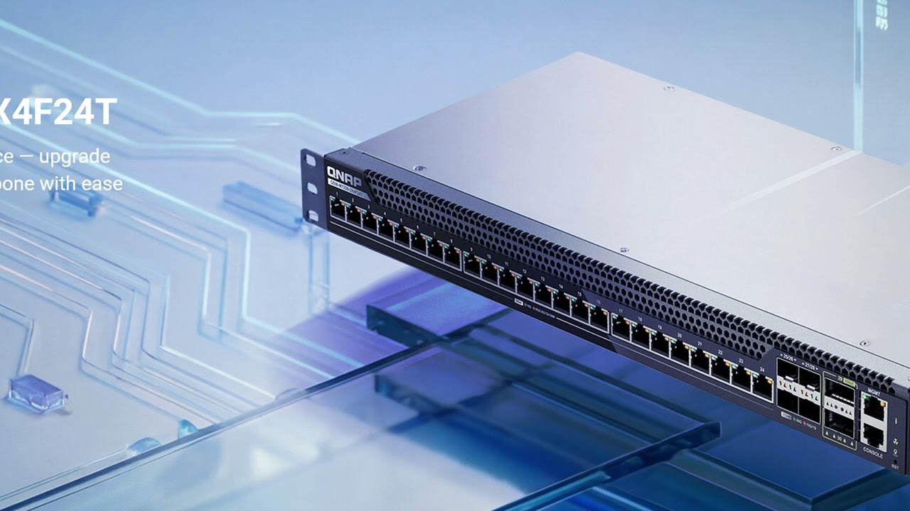 Компания QNAP представляет управляемый коммутатор QSW M7230 2X4F24T L3 Lite 100 GbE.