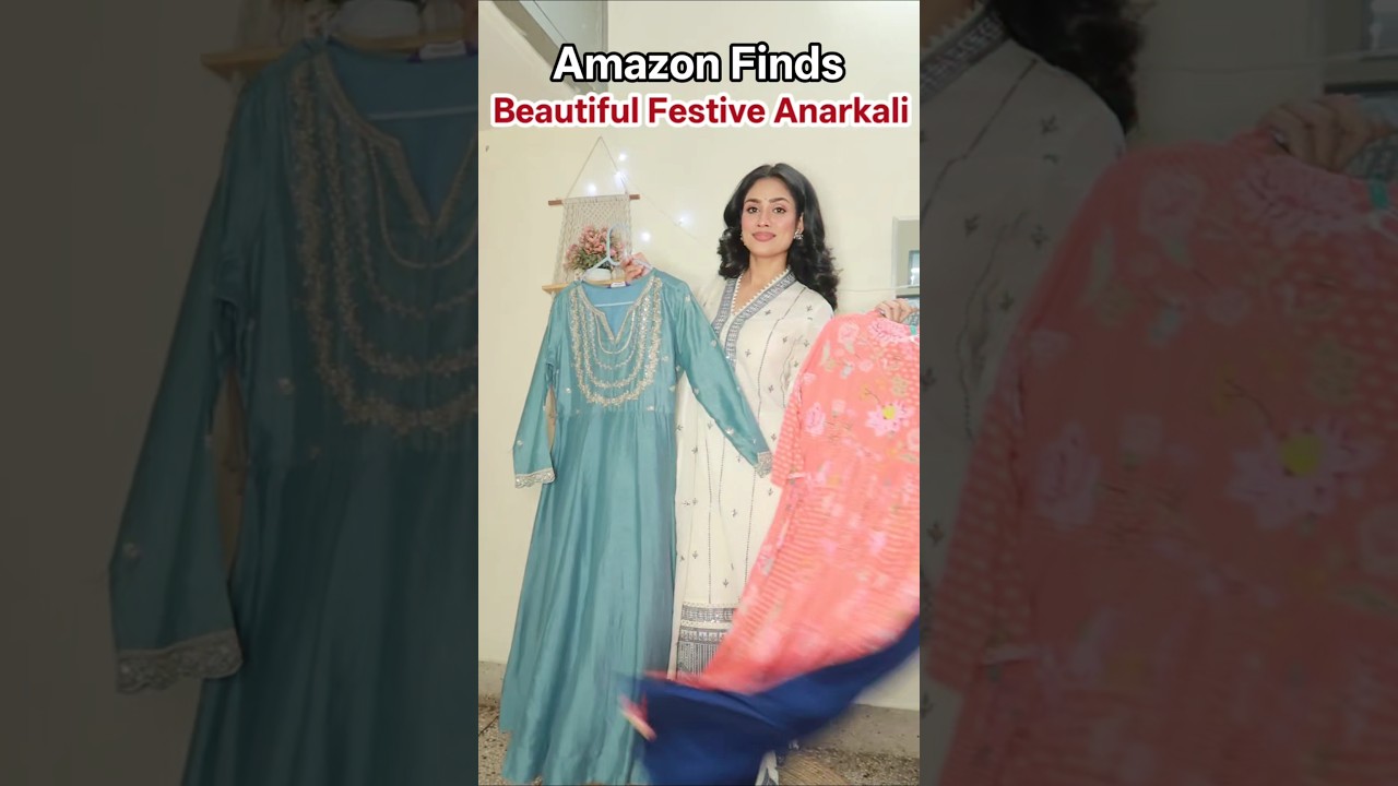 I found the Prettiest Anarkali from Amazon | festive wear suits for summer wedding| festive Anarkali