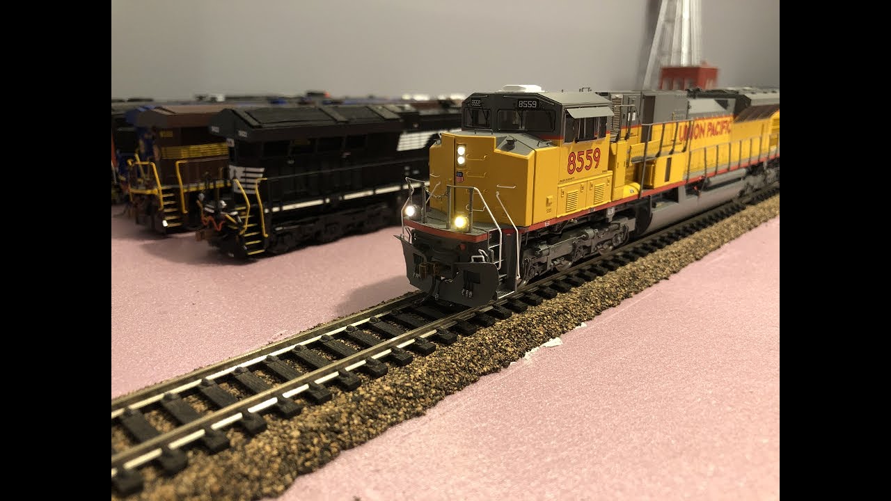 Model Trains - HO Scale Athearn Genesis UP SD90MAC-H Phase II Test Run!