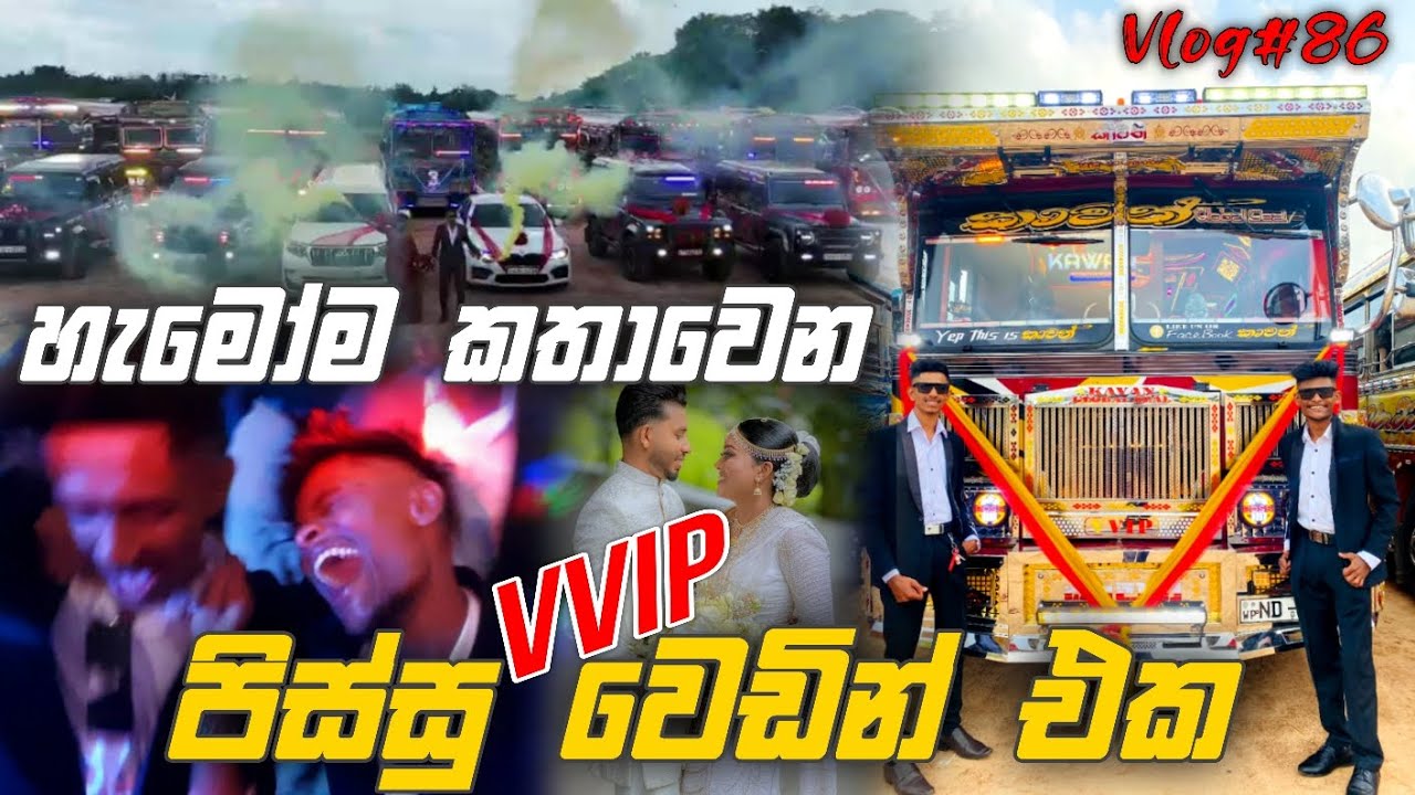 පිස්සු හැදෙන VVIP වෙඩිම 😃💫✨️ @kasiyabro #viralvideo #vlog #wedding