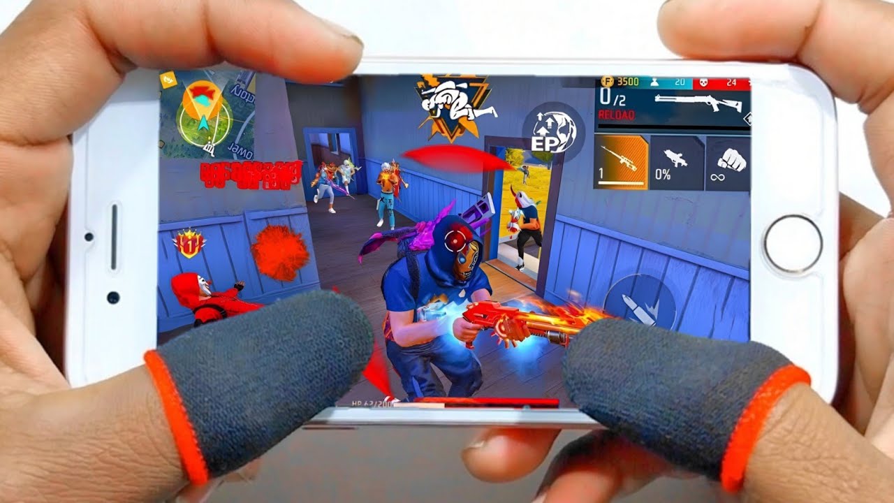 Iphone 6s 28+kill in Br rank Free Fire full  Handcam gameplay 2gb+MACRO 🔥