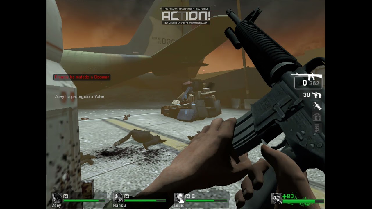 Left 4 Dead Campa&ntilde;a Dead Air - Cl&iacute;max en la pista