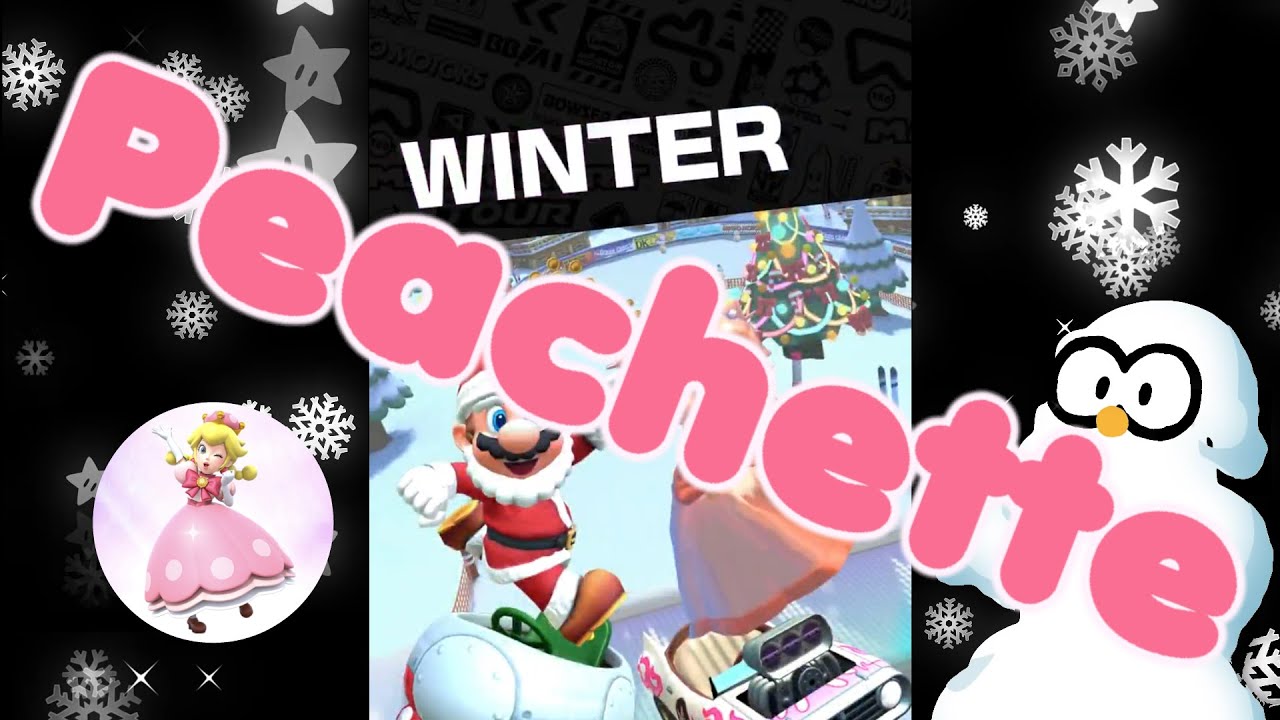 PEACHETTE CUP (18) Winter Cup: Mario Kart Tour - VS. MEGA DONKEY KONG - First Run Gameplay