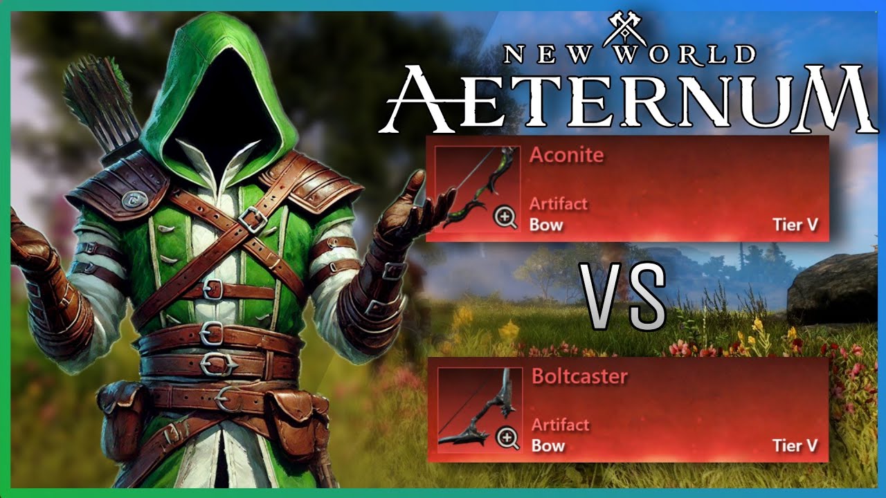 Aconite vs Boltcaster Which Artifact Does the Most Damage? | New World Aeturnum Season 7
