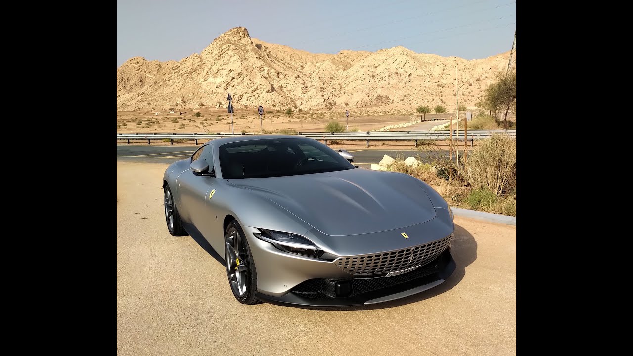 Ferrari Roma in Aluminio Opaco - Desert Drive Dubai