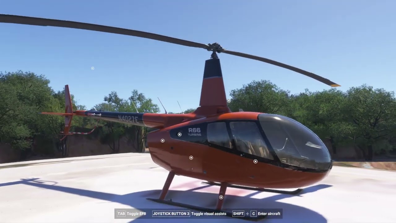 Helicopter Flying in SIM