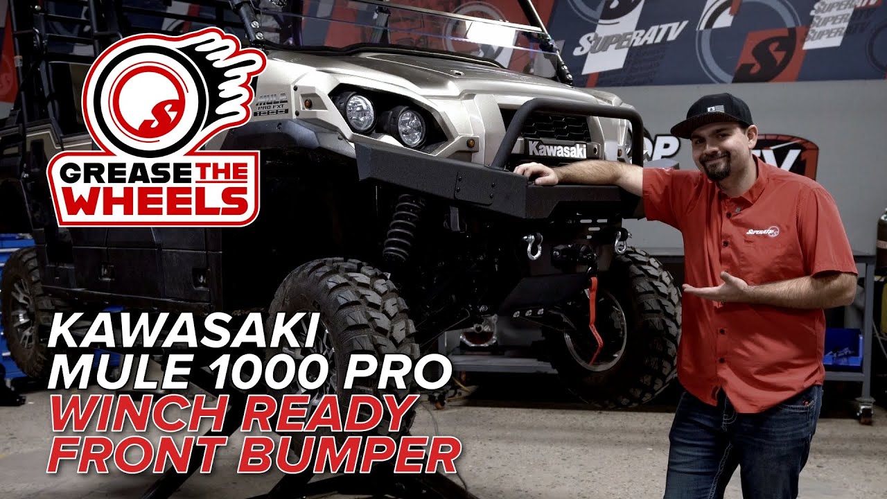 How to Install SuperATV's Winch Ready Front Bumper on the Kawasaki Mule Pro FXT