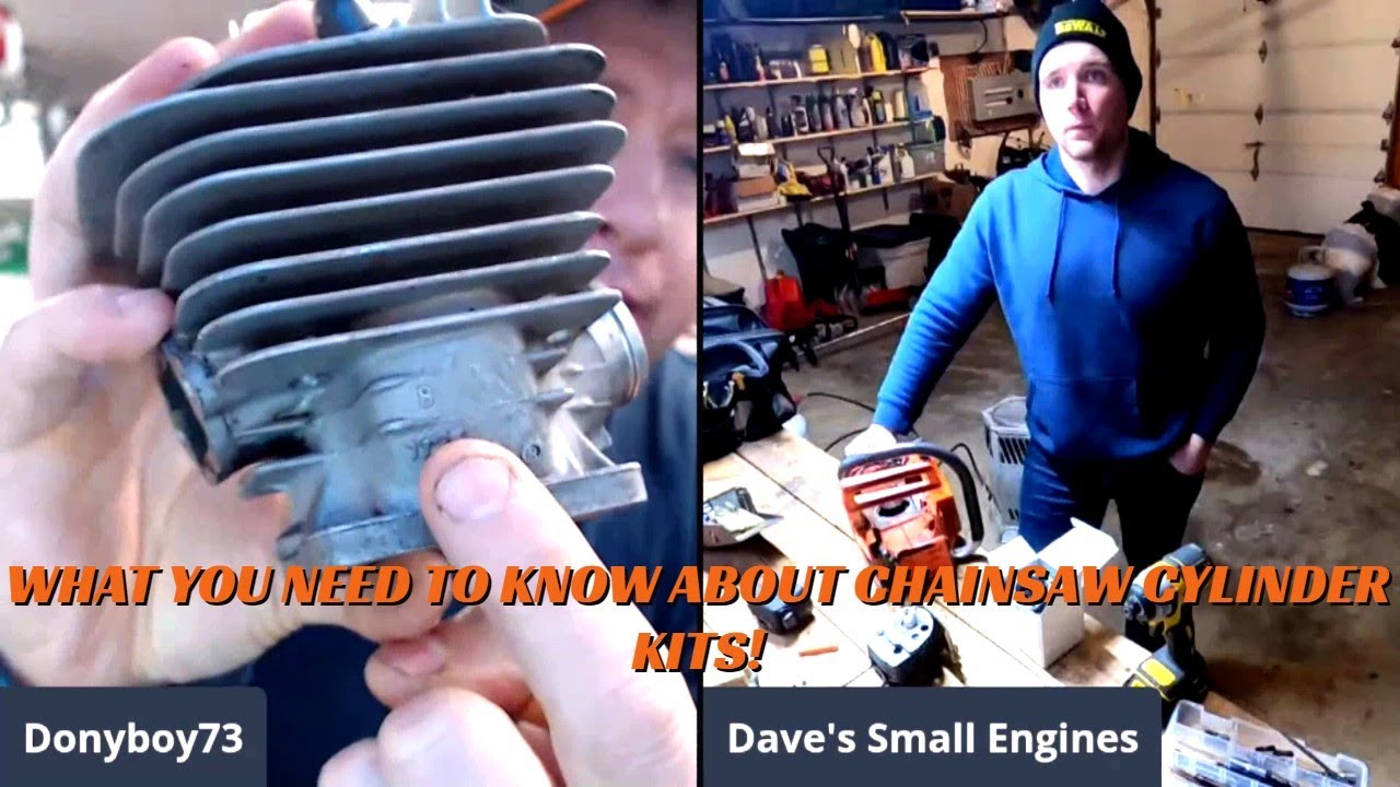 Teaching My Apprentice Dave On Chainsaw Cylinder Kits & Repairs!  - Video