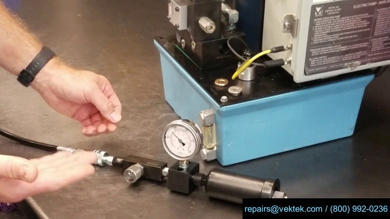 Hydraulic Accumulator Pressure Check