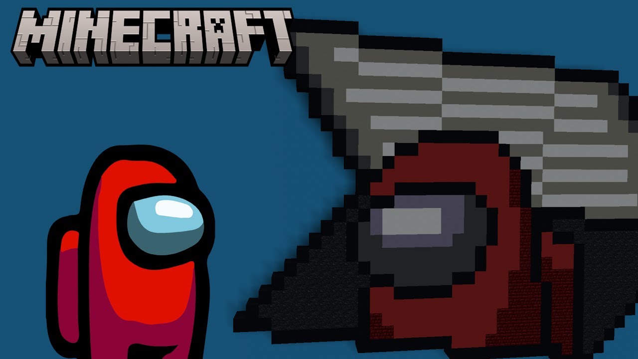 Урок по созданию пиксельной графики в Minecraft Among Us