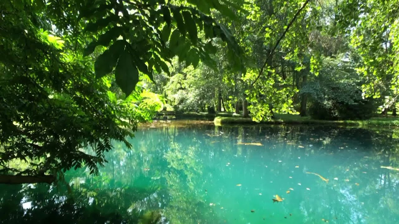 Patrimoine : les fontaines bleues du château de Beaulon à Saint-Dizant-du-Gua en Charente-Maritime