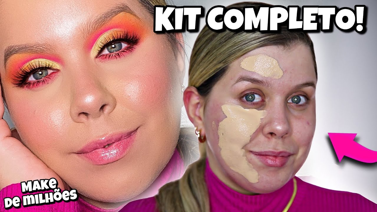 Desafio de *MAKE COMPLETA* com R$60 na 25 de março