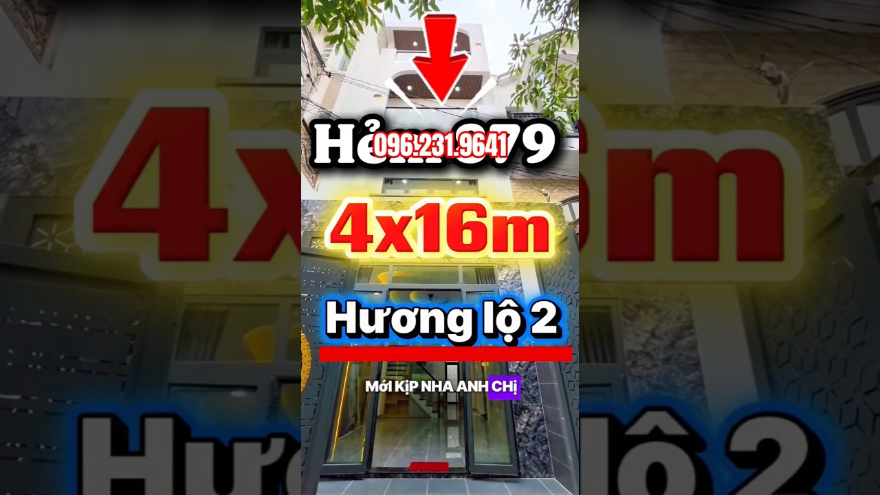 CÔ ÚT bán nhà Hẻm 879 Hương Lộ 2 Quận Bình Tân 4x16m 5 tầng | Gần bệnh viện và co.opmart Bình Tân