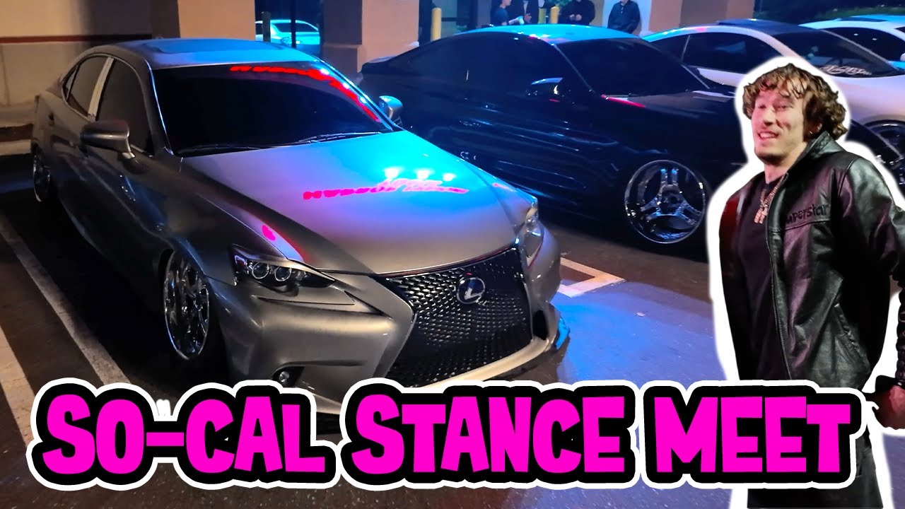 Pulled Up to a SoCal Stance Car Meet | Low Cars Everywhere
