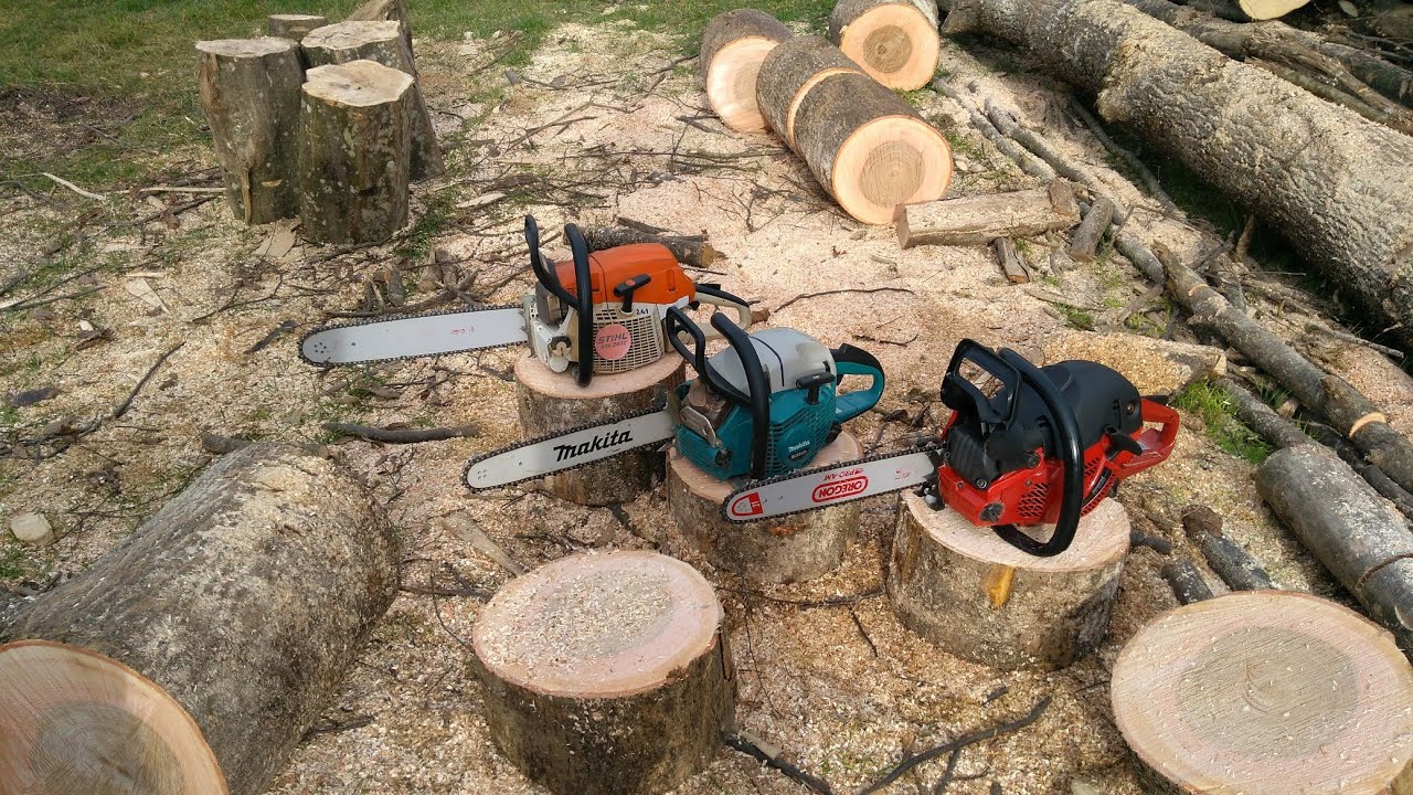Makita 5121 (Dolmar 510) vs Jonsered 2258 ( Husqvarna 555xp) vs Stihl 261 featuring Cristi.ro