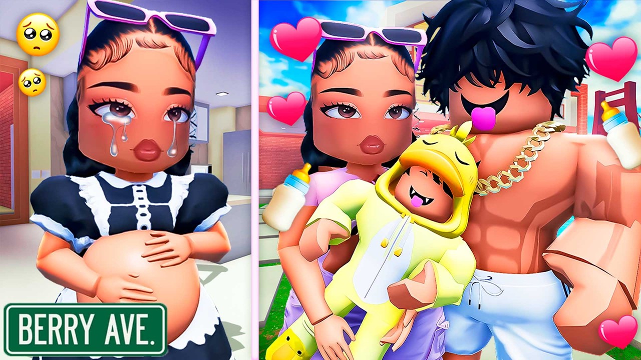 POOR MAID GETS PREGNANT WITH A BILLIONAIRES BABY! Berry Avenue  *FULL STORY*