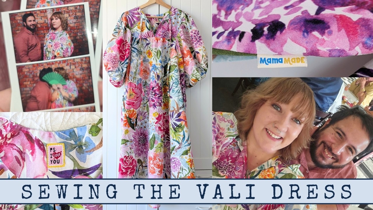 Making the Pattern Fantastique Vali Dress with Quilting Wideback Fabric 💙 Sew With Me 💙 Ep.16