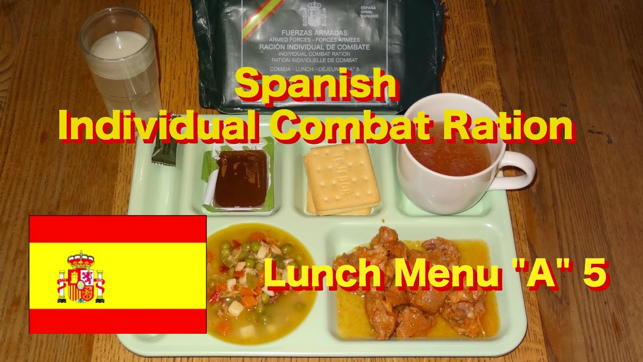MRE Review: Spanish Individual Combat Ration Lunch Menu 