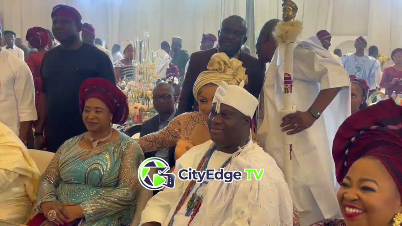 OONI OF IFE AT DAVIDO’S BROTHER WEDDING CEREMONY 