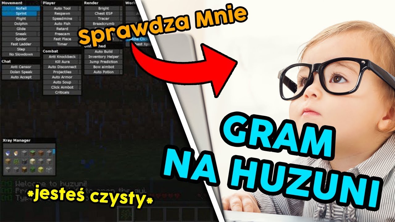 ADMIN DZIECKO MNIE SPRAWDZA! CZYSTY NA HUZUNI! *serio*