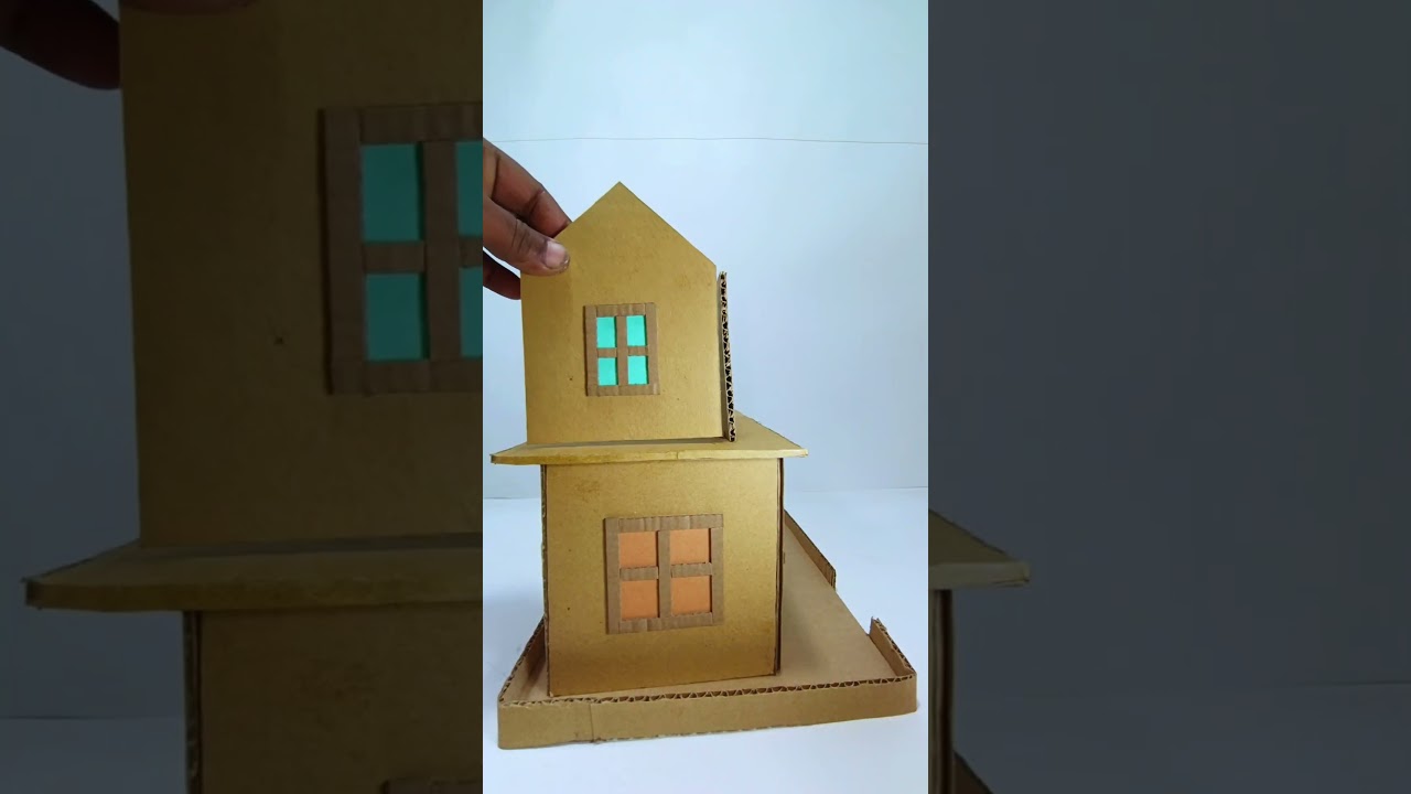 DIY Miniature New Model House Cardboard Crafts