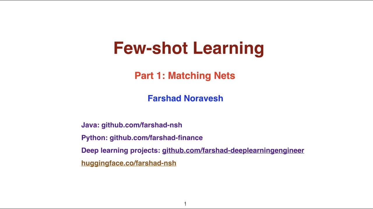 Part 1: Matching Nets