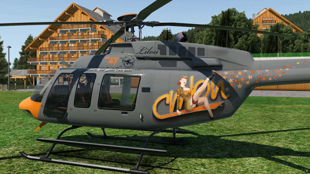 X-PLANE 11 Vol entre Méribel et Courchevel LFKX - LFLJ BELL 407 Michel H VFR