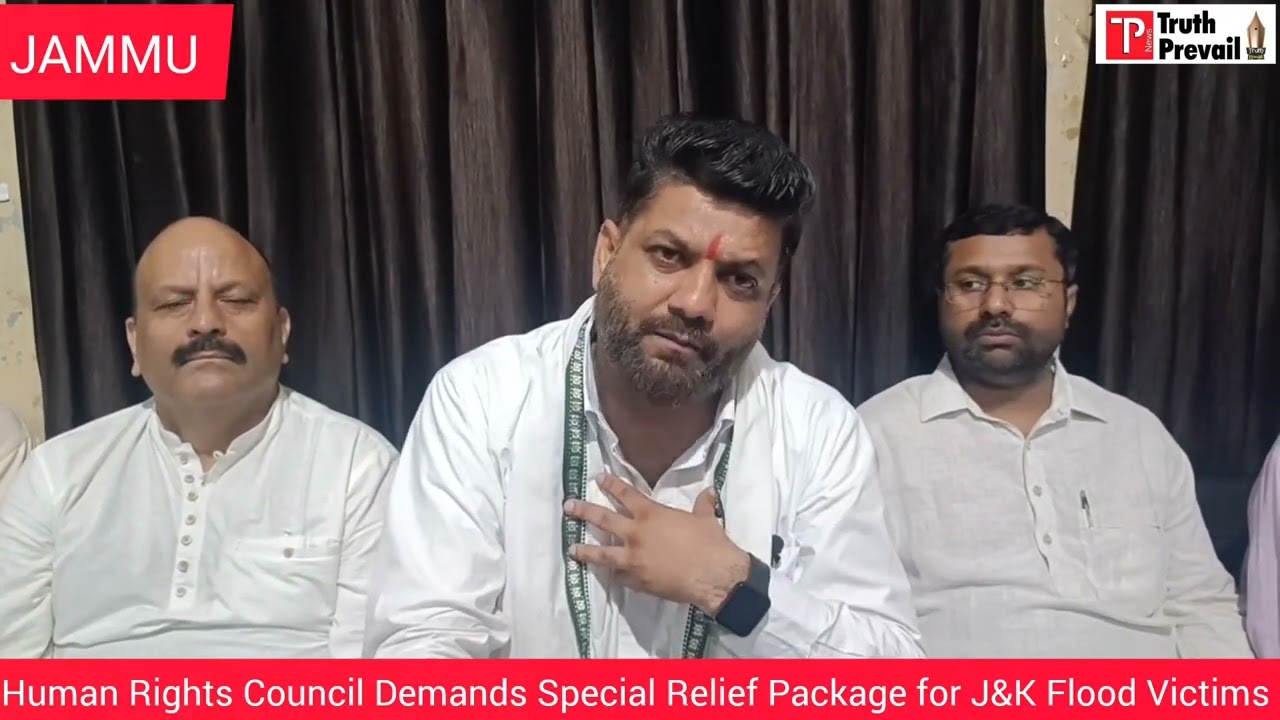 Human Rights Council Demands Special Relief Package for J&K Flood Victims 