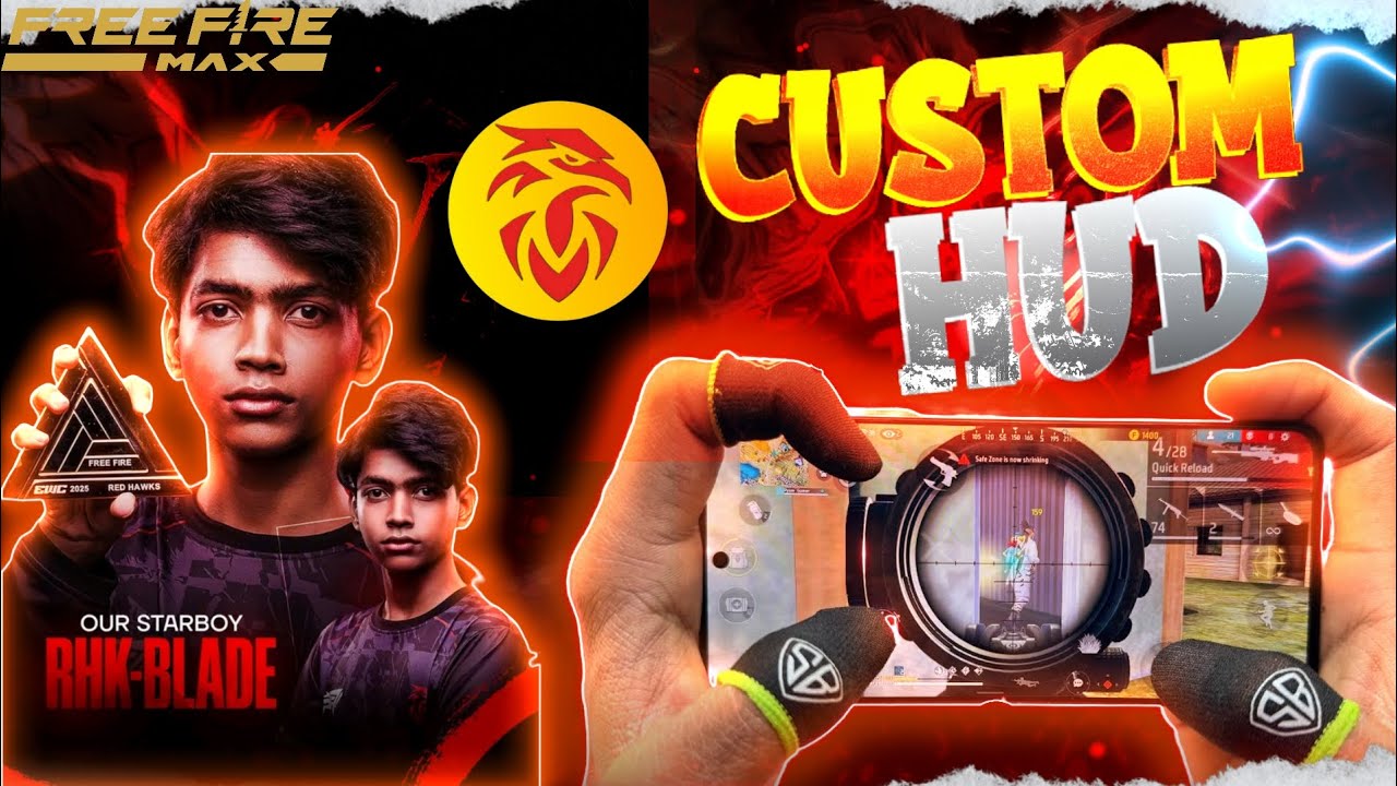 RHK BLADE CASTOM HUD REVEALED 🤟 || ESPORTS PLAYER BAST CASTOM HUD || RHK BLADE 