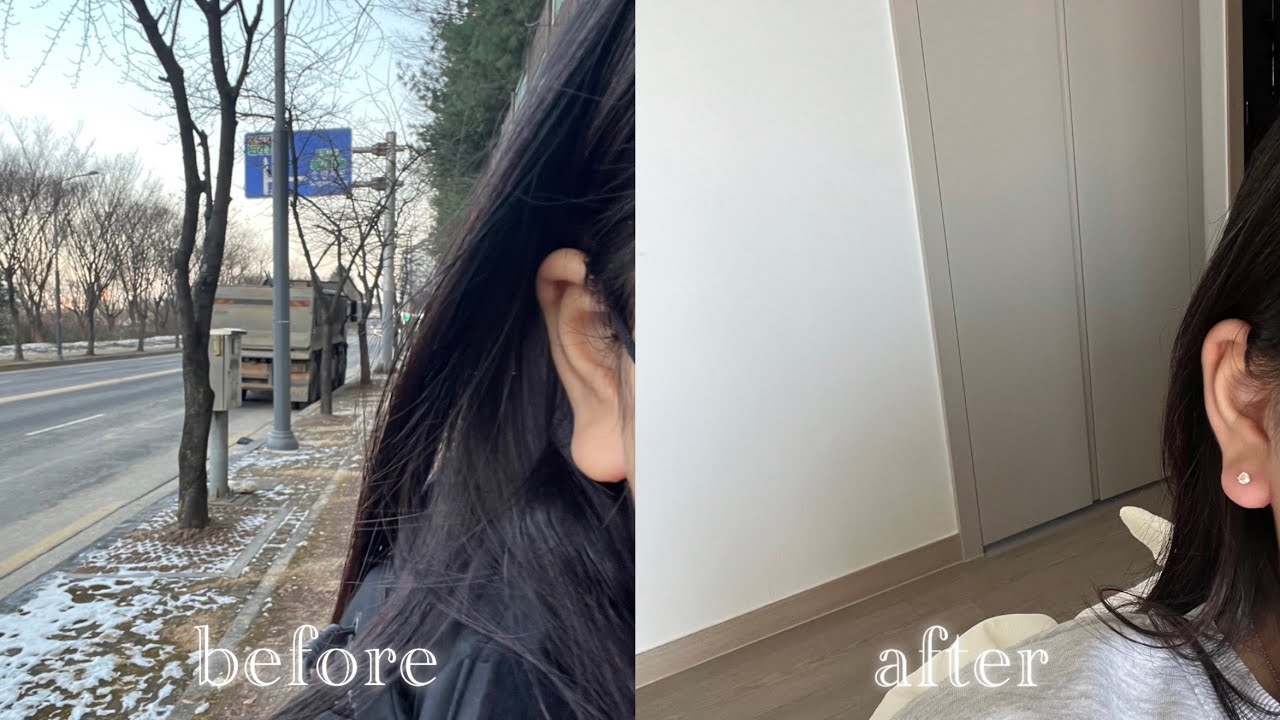 난생 처음으로 귀 뚫는 사람의 호들갑 떨면서 귀 뚫는 브이로그 + 귀걸이,귀 소독하는 법 • 귓볼 뚫기